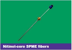 Nitinol-core SPME fibers